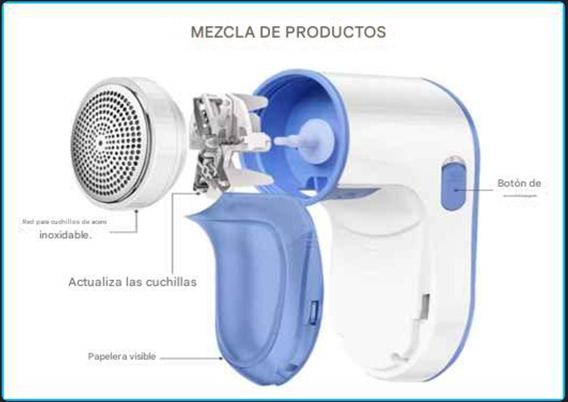 Eliminador de pelusas (carga USB)
