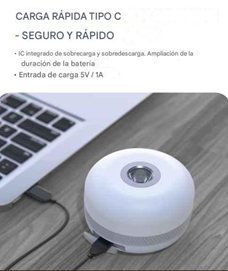 Luz de Camping Recargable y Batería Externa de 5200/2400 mAh