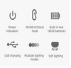 Luz de Camping Recargable y Batería Externa de 5200/2400 mAh