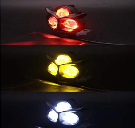 3 LED Búho Luz Antiniebla 6W  Para Motociclistas