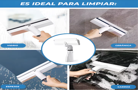 frotador y limpiador de Ventana con Agua