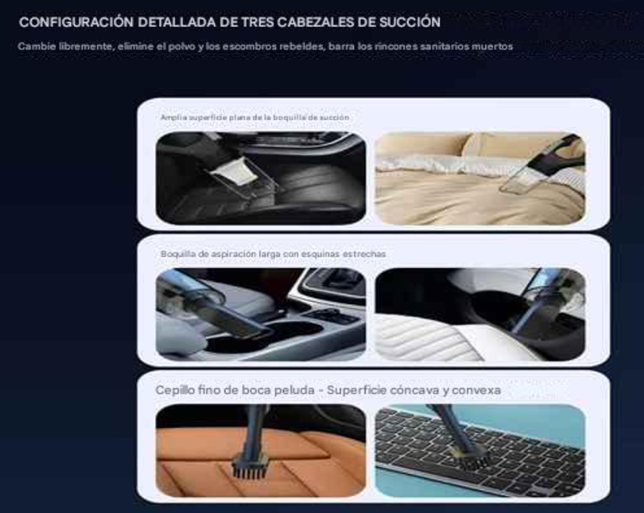 Aspiradora Portátil De Mano Para Coche