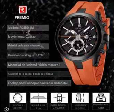 REWARD VIP - Reloj Deportivo de Lujo para Hombre